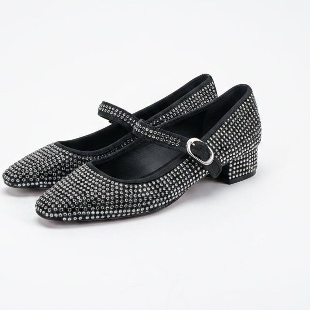 Veronica Beard black and crystal Cade mary jane shoes, size 6, NEW WITHOUT BOX!